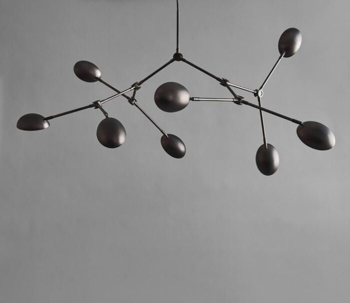 DROP chandelier - BURNED BLACK